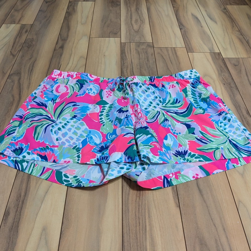 EUC! Lilly Pulitzer Katia Shorts Multi Raise The Bar Size XL - Picture 2 of 13